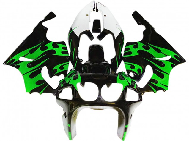 1996-2003 Kawasaki ZX7R Motorcycle Fairings - Green Glossy Black White Canada Suppliers