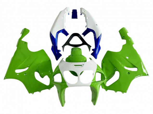 1996-2003 Kawasaki ZX7R Motorcycle Fairings - White Green Blue Canada Suppliers