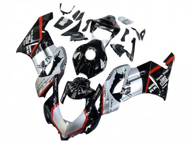 2004-2005 Honda CBR1000RR Motorcycle Fairings - Silver Glossy Black Red Stripe Canada Suppliers