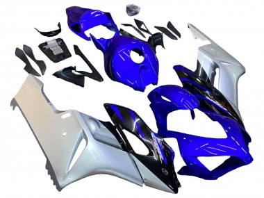 2004-2005 Honda CBR1000RR Motorcycle Fairings - Silver Blue Glossy Black Canada Suppliers