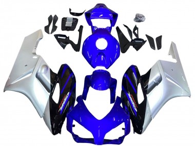 2004-2005 Honda CBR1000RR Motorcycle Fairings - Silver Blue Glossy Black Canada Suppliers