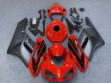 2004-2005 Honda CBR1000RR Motorcycle Fairings - Grey Red Glossy Black Stripe Canada Suppliers