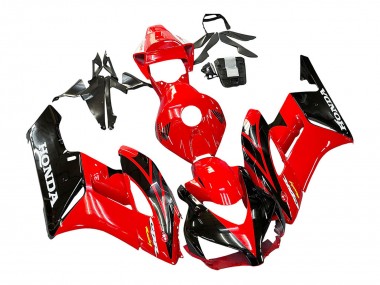 2004-2005 Honda CBR1000RR Motorcycle Fairings - Red Glossy Black Racing Canada Suppliers