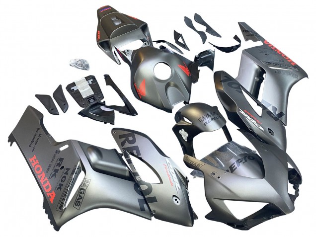 2004-2005 Honda CBR1000RR Motorcycle Fairings - Silver Repsol Canada Suppliers