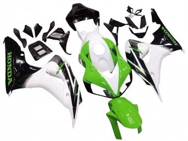 2006-2007 Honda CBR1000RR Motorcycle Fairing - White Green Glossy Black Canada Suppliers