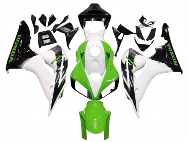 2006-2007 Honda CBR1000RR Motorcycle Fairing - White Green Glossy Black Canada Suppliers