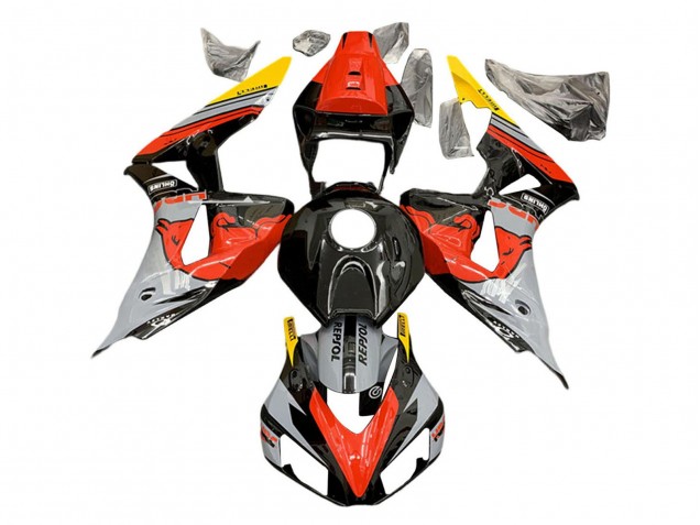 2006-2007 Honda CBR1000RR Motorcycle Fairings - Nardo Grey Red Yellow Glossy Black Red Bull Repsol HRC Canada Suppliers