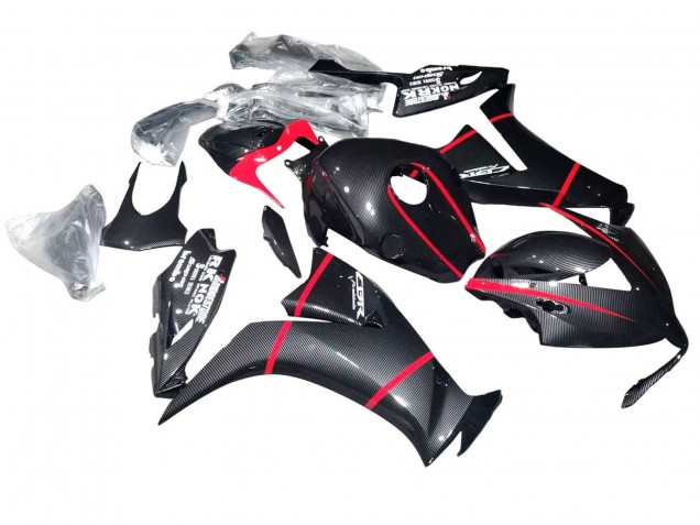 2012-2016 Honda CBR1000RR Motorcycle Fairings - Black Carbon Fiber Red Canada Suppliers