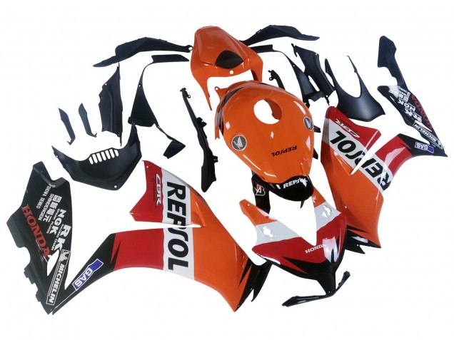 2012-2016 Honda CBR1000RR Motorcycle Fairings - Orange White Red Repsol Canada Suppliers