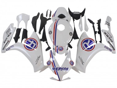 2012-2016 Honda CBR1000RR Motorcycle Fairings - White Blue Red Repsol Canada Suppliers