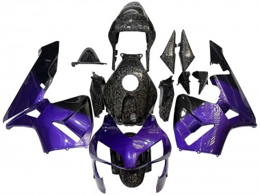 2003-2004 Honda CBR600RR Motorcycle Fairings - Purple Black Forged Carbon Fiber Canada Suppliers