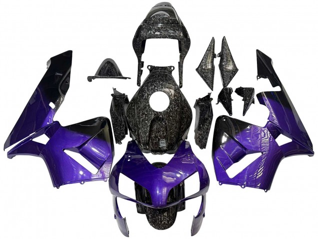 2003-2004 Honda CBR600RR Motorcycle Fairings - Purple Black Forged Carbon Fiber Canada Suppliers