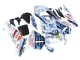 2003-2004 Honda CBR600RR Motorcycle Fairings - White Blue Red Nastro Azzurro 46 Canada Suppliers