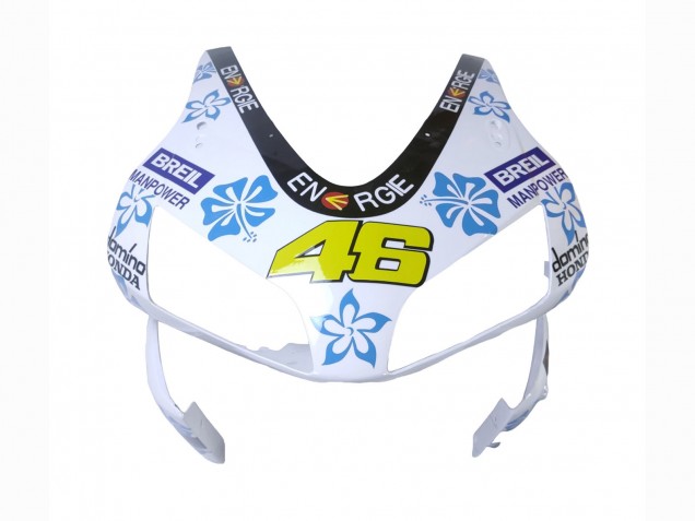2003-2004 Honda CBR600RR Motorcycle Fairings - White Blue Red Nastro Azzurro 46 Canada Suppliers