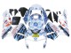 2003-2004 Honda CBR600RR Motorcycle Fairings - White Blue Red Nastro Azzurro 46 Canada Suppliers
