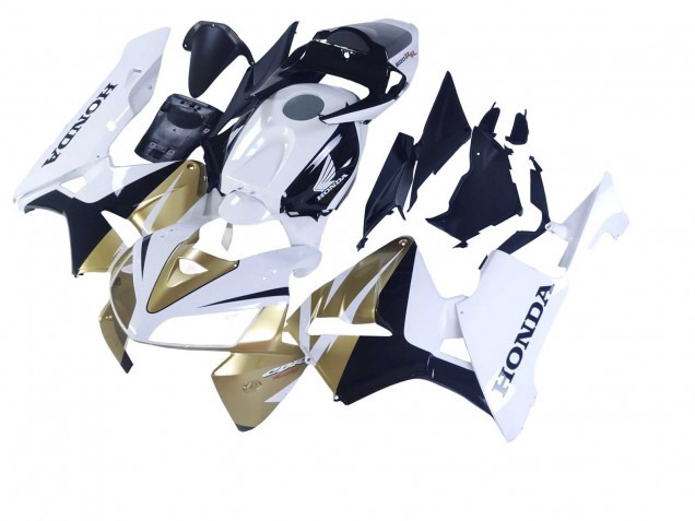 2005-2006 Honda CBR600RR Motorcycle Fairings - Gold White Black Canada Suppliers