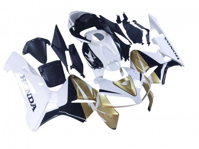2005-2006 Honda CBR600RR Motorcycle Fairings - Gold White Black Canada Suppliers