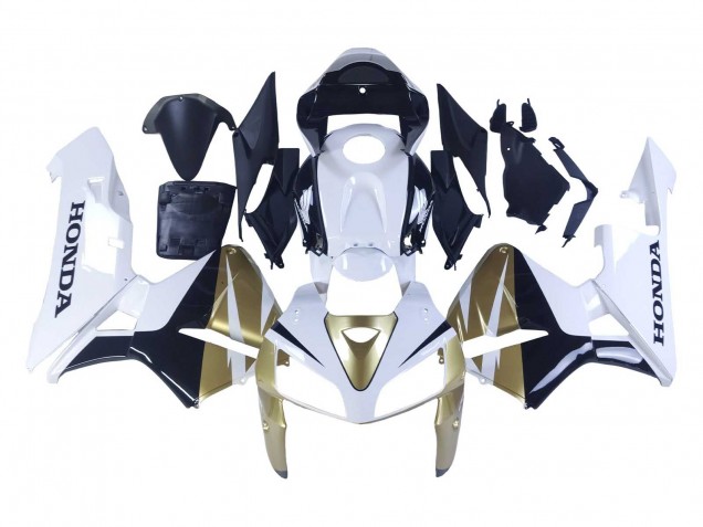 2005-2006 Honda CBR600RR Motorcycle Fairings - Gold White Black Canada Suppliers
