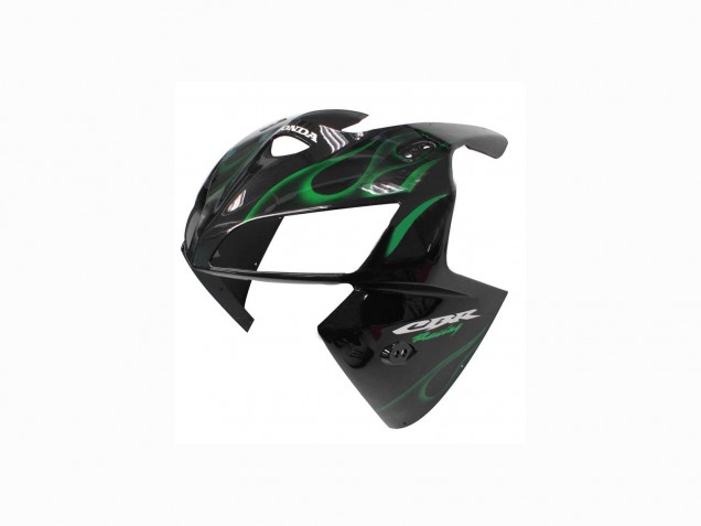2005-2006 Honda CBR600RR Motorcycle Fairings - Glossy Black Green Flame Canada Suppliers