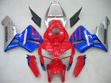 2005-2006 Honda CBR600RR Motorcycle Fairings - Red Blue Silver Canada Suppliers