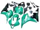 2007-2008 Honda CBR600RR Bike Fairings - Green Glossy Black Canada Suppliers