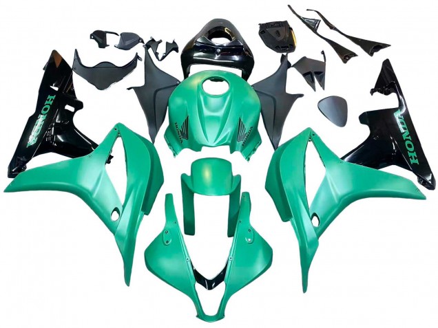 2007-2008 Honda CBR600RR Bike Fairings - Green Glossy Black Canada Suppliers