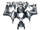 2007-2008 Honda CBR600RR Motorcycle Fairing - Matte Black White Repsol Canada Suppliers