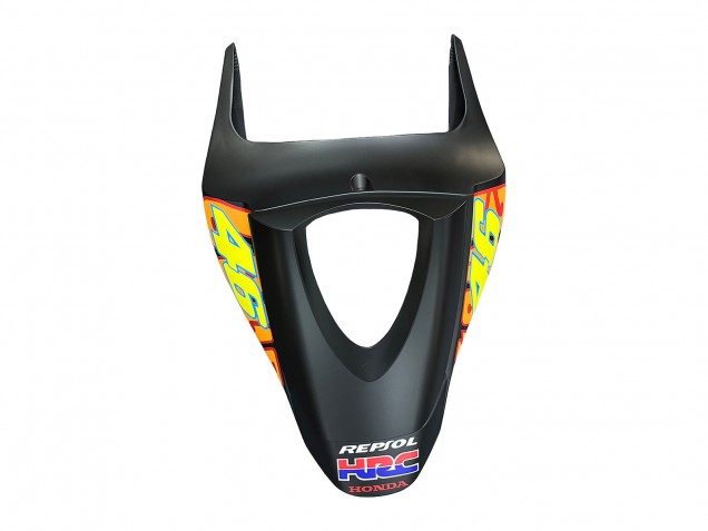 2007-2008 Honda CBR600RR Motorcycle Fairings - Matte Black Orange Red Rossi Repsol 46 Canada Suppliers