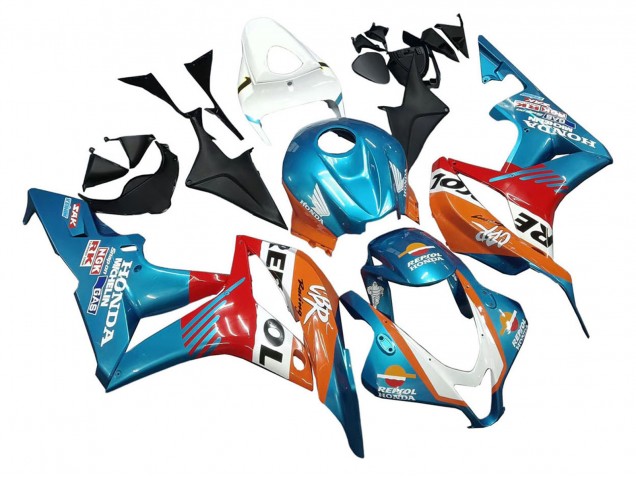 2007-2008 Honda CBR600RR Motorcycle Fairings - Orange White Red Blue Repsol Canada Suppliers