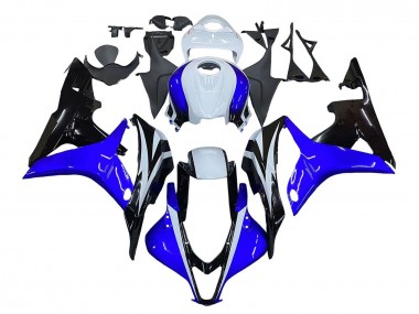 2007-2008 Honda CBR600RR Motorcycle Fairing - White Blue Glossy Black Canada Suppliers