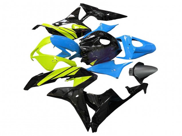 2007-2008 Honda CBR600RR Motorcycle Fairings - Blue Yellow Glossy Black Canada Suppliers