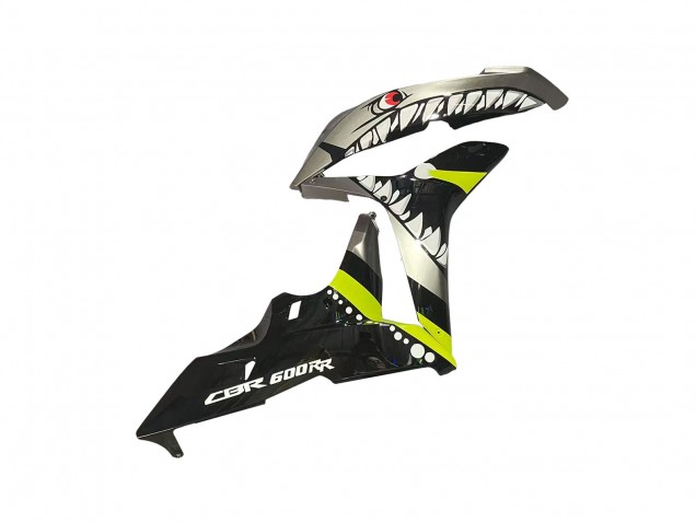 2007-2008 Honda CBR600RR Motorcycle Fairings - Grey Fluorescent Yellow Shark Canada Suppliers