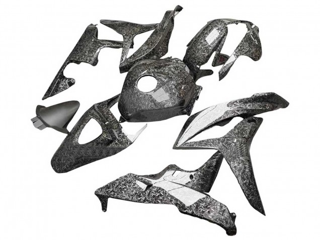 2007-2008 Honda CBR600RR Motorcycle Fairings - Black Forged Carbon Fiber Canada Suppliers
