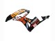2007-2008 Honda CBR600RR Motorcycle Fairings - Yellow Orange Glossy Black Rossi Repsol Canada Suppliers