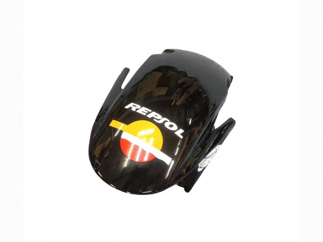 2007-2008 Honda CBR600RR Motorcycle Fairings - Yellow Orange Glossy Black Rossi Repsol Canada Suppliers