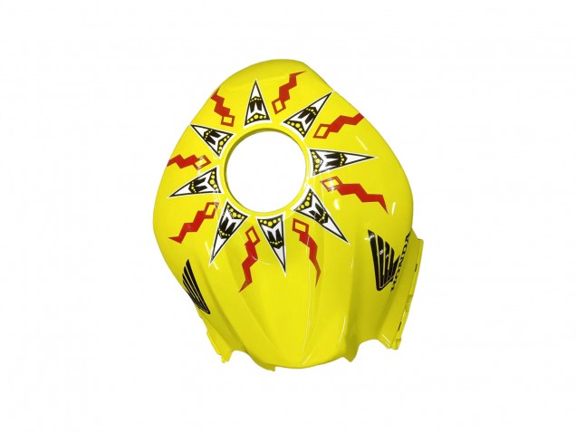2007-2008 Honda CBR600RR Motorcycle Fairings - Yellow Orange Glossy Black Rossi Repsol Canada Suppliers
