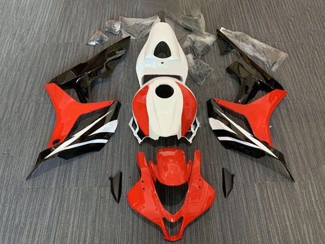 2007-2008 Honda CBR600RR Motorcycle Fairing Kits - White Red Glossy Black Canada Suppliers