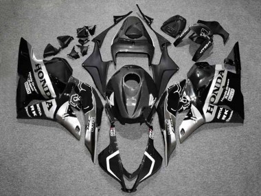 2009-2012 Honda CBR600RR Motorcycle Fairings - Silver Glossy Black HRC Canada Suppliers