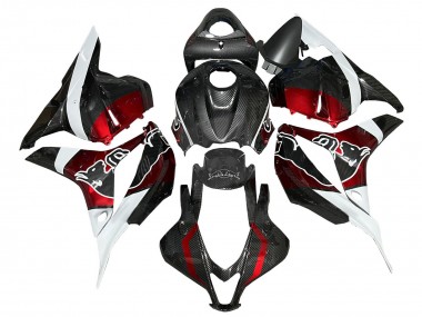 2009-2012 Honda CBR600RR Motorcycle Fairings - White Red Black Carbon Fiber Canada Suppliers