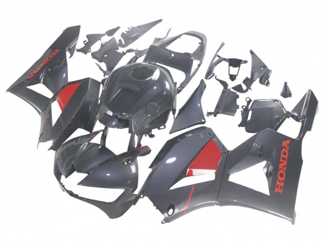 2013-2023 Honda CBR600RR Motorcycle Fairings - Black Carbon Fiber Red Canada Suppliers