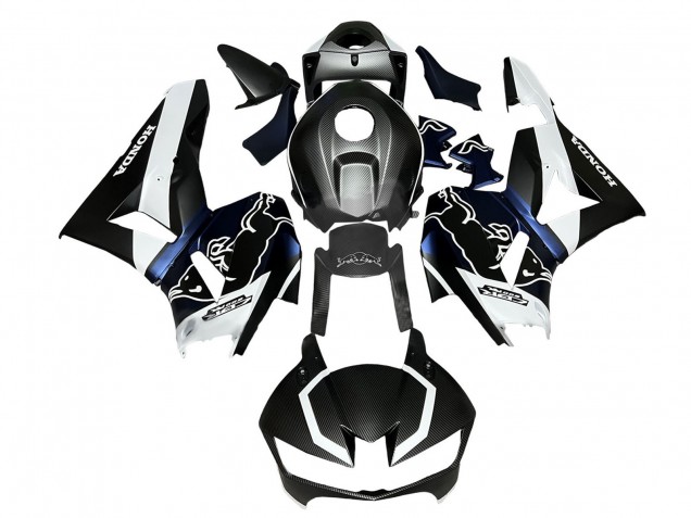 2013-2023 Honda CBR600RR Motorcycle Fairings - Black Carbon Fiber White Blue Red Bull Canada Suppliers