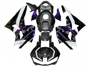 2013-2023 Honda CBR600RR Motorcycle Fairings - Black Carbon Fiber White Purple Red Bull Canada Suppliers
