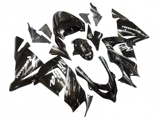 2004-2005 Kawasaki ZX10R Motorcycle Fairings - Glossy Black Ninja Canada Suppliers