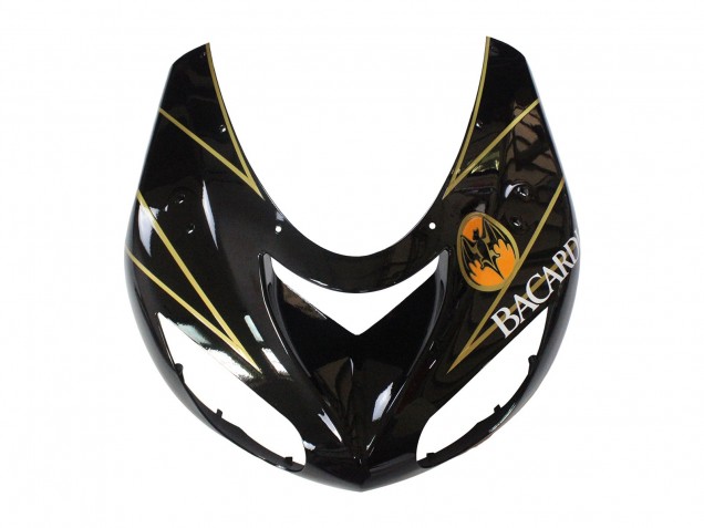 2006-2007 Kawasaki ZX10R Motorcycle Fairings - Black Red Gold BACARDI Canada Suppliers