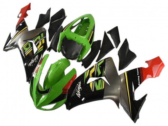 2006-2007 Kawasaki ZX10R Motorcycle Fairings - Green Grey Red Black Yellow Canada Suppliers