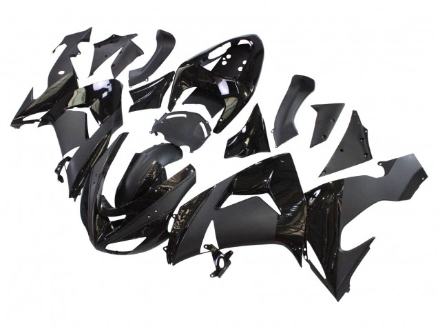 2006-2007 Kawasaki ZX10R Motorcycle Fairings - Matte Black Glossy Black Canada Suppliers