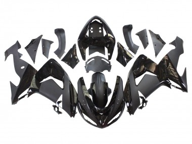 2006-2007 Kawasaki ZX10R Motorcycle Fairings - Matte Black Glossy Black Canada Suppliers