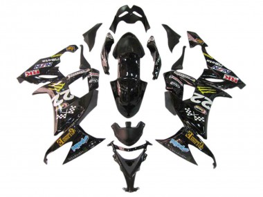 2006-2007 Kawasaki ZX10R Motorcycle Fairings - Glossy Black Red Blue Yellow Monster Canada Suppliers
