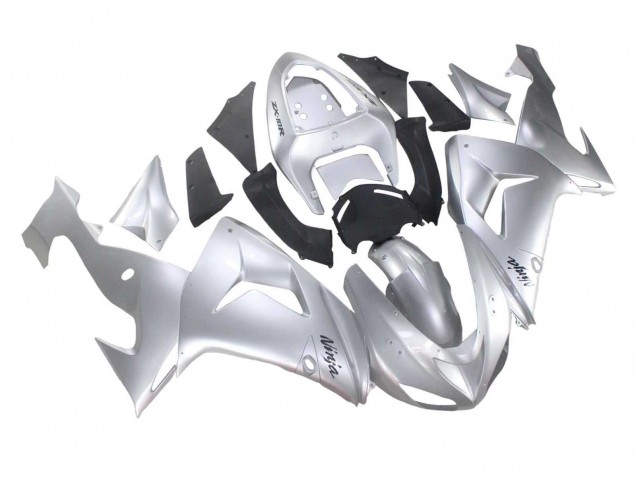 2006-2007 Kawasaki ZX10R Motorcycle Fairings - Silver Black Ninja Canada Suppliers