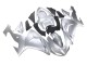 2006-2007 Kawasaki ZX10R Motorcycle Fairings - Silver Black Ninja Canada Suppliers